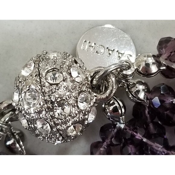 Saachi Multi Amethyst Short Crystal Necklace READ - Picture 5 of 11